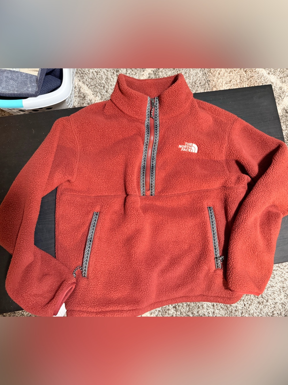 The North Face Men’s Red Fleece 1/2 Zip